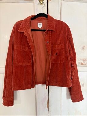 Vans Women's Rust Orange Corduroy Jacket